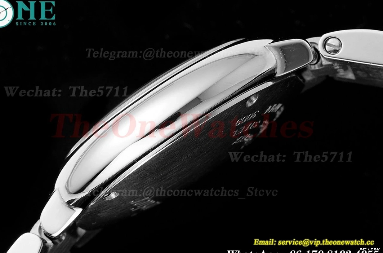 Cartier AF SS Ballon Quartz 33mm Dia De SS Bleu White 0131